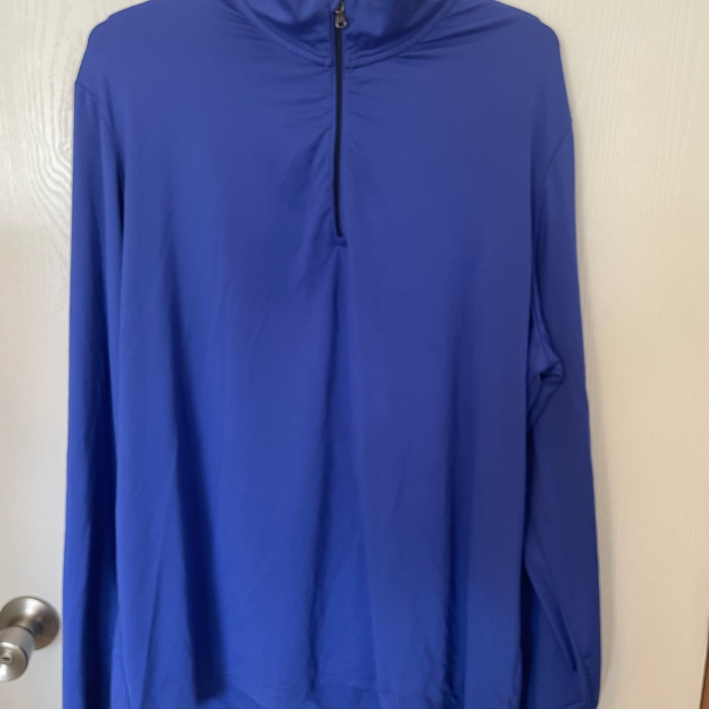 Polo Golf Ralph Lauren Blue 1/4 Zip Pullover SZ XL